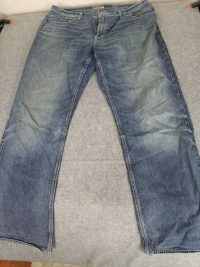 Reclaim Relaxed Fit Men's Denim Jeans in Faded Blue 38L